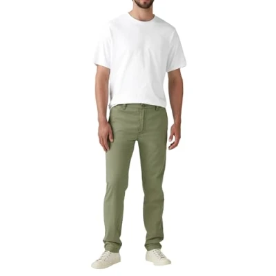 Bild av Xx Chino Std Ii Deep Lichen Green Cotton, Djupt ljus grön, 38W x 32L