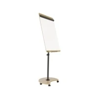 Bild av Rocada Flipchart NAT0618 (B x H) 670 mm 2000 Ek, Vit (RAL 9003), Avtorkningsbart stål, skrivbar, justerbar i höjdled, Inklusive hållare, magnetisk