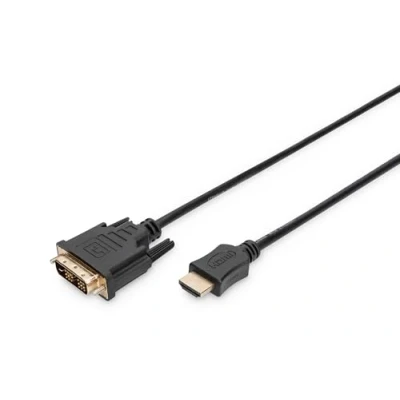 Bild av DIGITUS HDMI adapterkabel Typ A till DVI D (18+1) Full HD 3m Single Link Kompatibel med PC, bildskärm, projektor