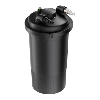 Bild av SunSun CPF 500 tryckdammfilter 10 000 l/h/18 W UVC, enhet dammtryckfilter för dammar upp till 30 liter, dammrenare, filtersystem