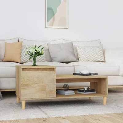Bild av Soffbord sonoma ek 100x50x45 cm konstruerat trä