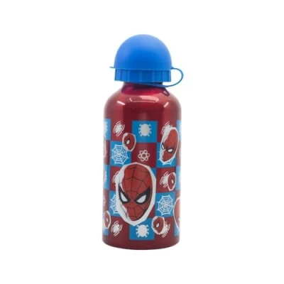 Bild av My sweety pop Flaska aluminium för barn dagis skola semester måltid 17,5 cm 400 ml hydrering presentidé Spiderman röd pojkar