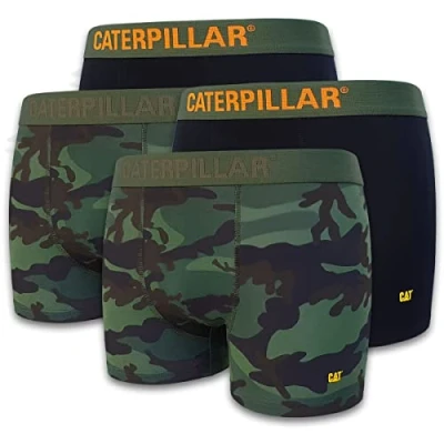 Bild av CAT Caterpillar Boxershorts för män, Kamouflage, boxershorts, kalsonger i storlek M, L, XL, XXL, 3XL (4 pack, 8 pack eller 12 pack),