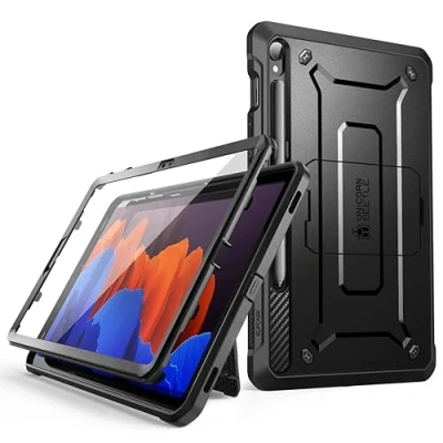 Bild av SUPCASE Unicorn Beetle Pro Fodral för Samsung Galaxy Tab S9 2023 (11 tum), med Inbyggt Skärmskydd och S Pen Hållare, Robust Tåligt Helfodral (Svart)