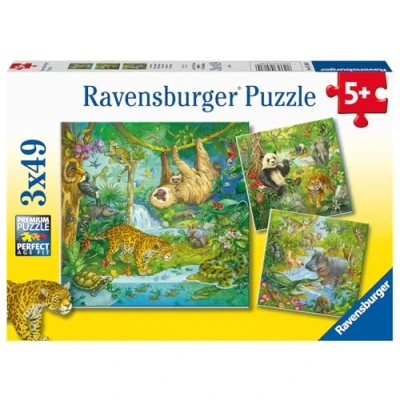 Bild av Ravensburger Pussel I Djungeln, 3X49 Bitar