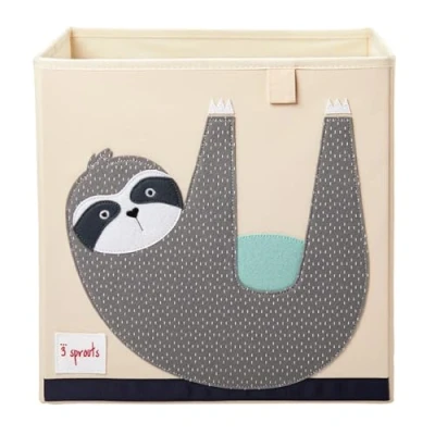 Bild av 3 Sprouts Storage Box Gray Sloth