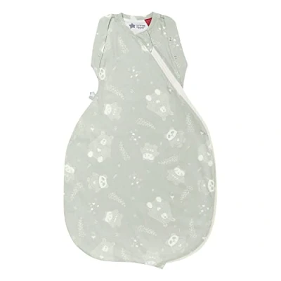 Bild av Tommee Tippee Baby sovsäck för nyfödda, den ursprungliga dragväskan swaddle väska, hip hälsosam design, mjukt bomullsrikt tyg, 3 6 m, 1,0 TOG, Woodland Gro Friends