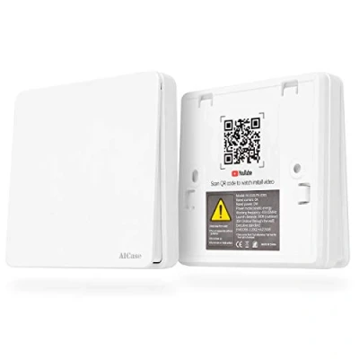 Bild av AICase trådlös smart ljusströmbrytare, väggbrytare fjärrkontroll lampa på/av brytare, inget batteri (självdriven) inga kablar Wi Fi krävs (häxa)
