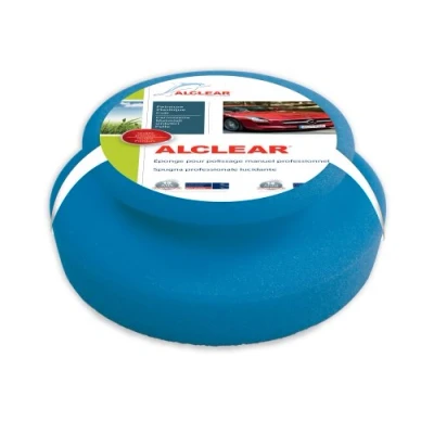 Bild av ALCLEAR 5713050M professionell handpoleringssvamp för bil, 130 x 50 mm med allroundgrepp vax, polermedel, lackrengöring, poleringsset, polersvamp istället polermaskin