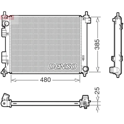 Bild av Kylare, motorkylning DENSO DRM41035