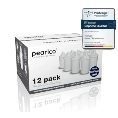 Bild av PearlCo klassiskt paket 12 filterpatroner passar i Brita Classic
