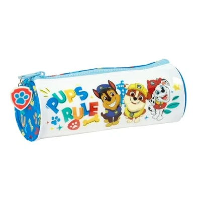 Bild av PAW PATROL PUPS Rule runt skolfodral, barnfodral, perfekt för barn i åldrarna 5 till 14 år, bekväm och mångsidig, kvalitet styrka, 20 x 7 cm, blå färg, Blå, Estándar, Avslappnad