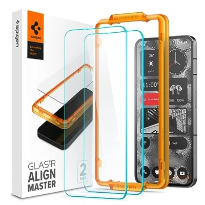 Bild av Spigen Skärmskydd med Montageframe Nothing Phone (2) Två Paket
