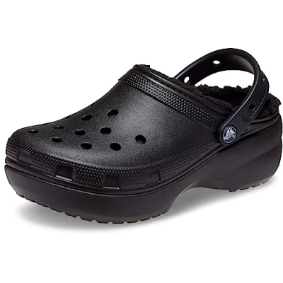 Bild av Crocs Classic Platform Lined Tofflor &amp; inneskor, Storlek: 38/39, Black Konstmaterial