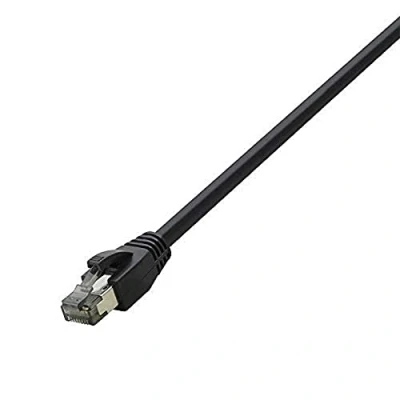 Bild av LogiLink CQ8103S RJ45 Nätverkkabel, Patchkabel CAT 8.1 S/FTP 15.00 m Svart Flätad skärmning, Halogenfri 1 st