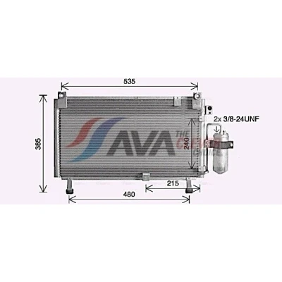 Bild av Kondensor, klimatanläggning AVA QUALITY COOLING IS5032D