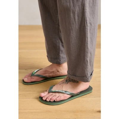 Bild av Havaianas Brasil Logo unisex vuxen Flip flops, Grön (Dark Green), 34/35 EU