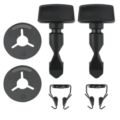 Bild av LT Easiyl 2 set bakre stötfångare dragkrok ögonskydd fixeringsklämmor kit ersättningsdel 6Q0807643 6N0129355 078103314 kompatibel med Audi Q5 8R 2008 2016