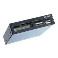 Bild av Akasa intern mediakortläsare 6 portars MicroSD M2 CF SDHC USB A 2.0 3,5 tum PC fack AK ICR 07