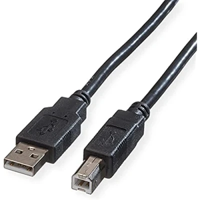Bild av ROLINE USB 2.0 kabel, typ A B, svart, 1,8 m