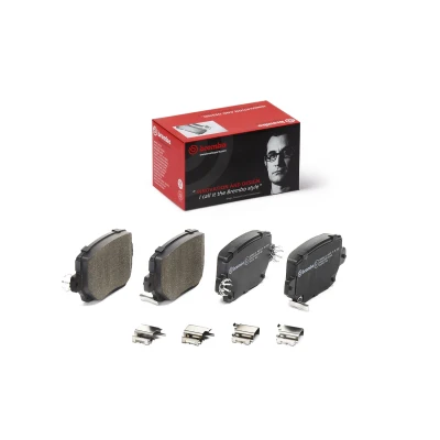 Bild av BREMBO P 09 030 Jeu de plaquettes frein avec indicateur d&#039;usure tôle anti bruit accessoires TESLA: Model Y, 3