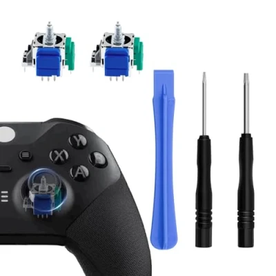 Bild av Mcbazel TMR elektromagnetisk pinne joystick analog ersättning och reparationsverktygssats för Xbox Elite 2 kontroller, ingen drift