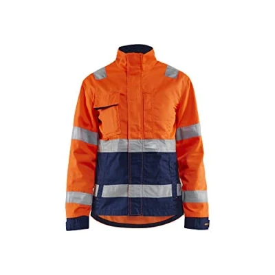 Bild av VARSELJACKA 4903 1811 DAM VARSELORANGE/MARINBLÅ XL Beijerbygg Byggmaterial