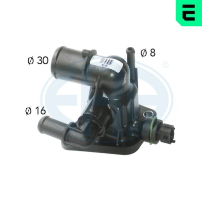 Bild av ERA 350144A Termostat, kylvätska 88C med tätning sensor plast kåpa OPEL: Astra J Hatchback, Corsa D Meriva B, FIAT: 500 Hatchback