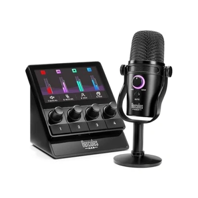 Bild av Hercules Stream Starter Kit (Stream 100 + USB Microphone)