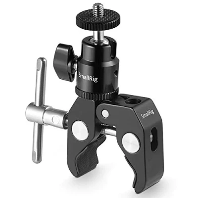 Bild av SMALLRIG Super Clamp med Mini Ball Head Mount, Camera Mount 1/4 Screw för LCD Field Monitor, Light, Microphone, Action 1124