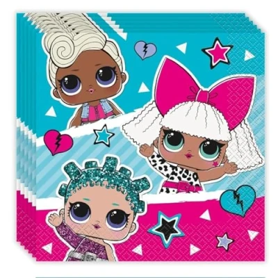 Bild av Haza Witbaard LOL. Napkins 16pcs.