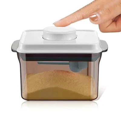 Bild av Nocsm Mjölkpulverdispenser förseglat pulver bärbar förvaringslåda för mjölkpulver (1 l (anti UV))