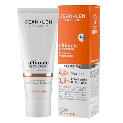 Bild av Jean &amp; Len Ultimate Glow Cream, För alla hudtyper, ger strålande hud, med C vitaminderivat, 50 ml