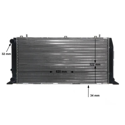 Bild av MAHLE ORIGINAL CR 1415 000S Radiateur du moteur 620 322 34 ailettes jointes mécaniquement AUDI: Cabriolet B4, 80 B4 Berline, Coupe B3