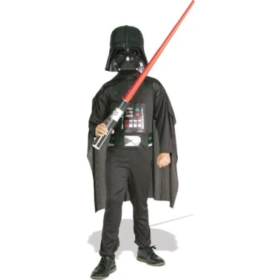 Bild av Darth Vader med lasersvärd Maskeraddräkt Barn