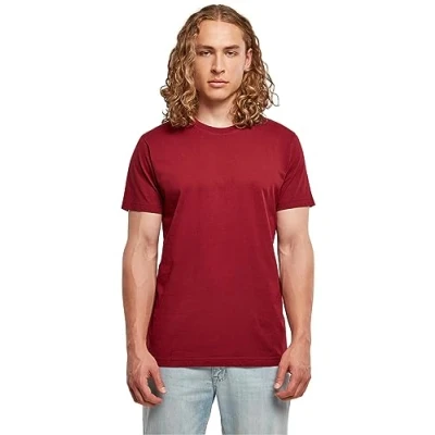 Bild av Build Your Brand Basic Round Neck T shirt för män, körsbär, XL