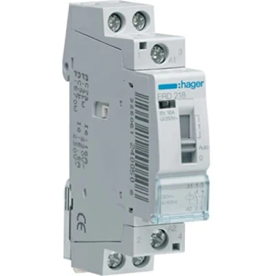 Bild av Hager ERD218 Installationsrelais 16A 1S + 1Ö 24V