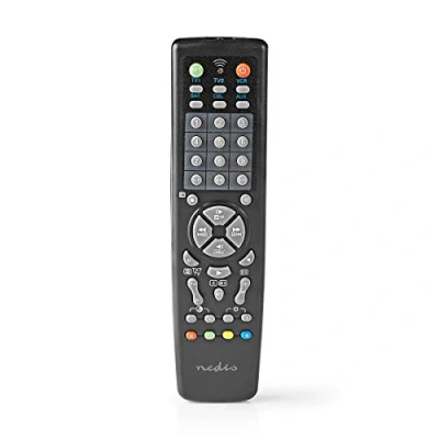Bild av NEDIS universell fjärrkontroll Förprogrammerad 10 enheter Minnesknappar/TV guide knapp Infraröd Svart