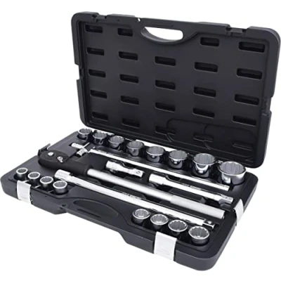 Bild av KS TOOLS 911.0722 Jeu de douilles dodécagonal Acier chrome vanadium 3/4pouce avec fonction crantage à tête carrée