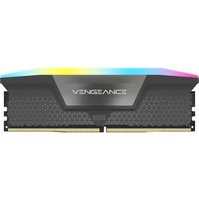 Bild av Corsair Vengeance RGB DDR5 6000 160GB CL36 Dual Channel (2 pcs) AMD EXPO &amp; Intel XMP Grå med