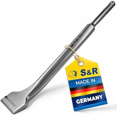 Bild av S&amp;R Kakelmejsel, Klinkermejsel SDS plus 250 x 40 mm, vinklad, mejsel härdad, professionell kvalitet