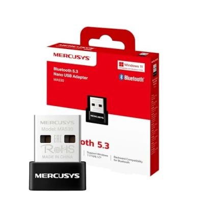 Bild av Mercusys MA530 Nano USB Bluetooth 5.3 adapter, dongel för anslutning till fjärrkontroll tangentbord mus mobil högtalare, Plug &amp; Play, kompatibel med Windows