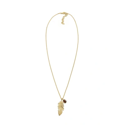 Bild av Elli Feder BOHO Hippie Rauchquart Halsband, Storlek: 70, Braun