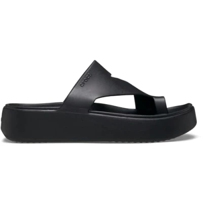 Bild av Crocs damer Getaway plattform tå loop sandal, svart, 41/42 EU