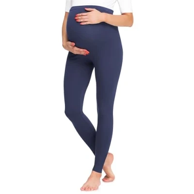 Bild av Be Mammy Dams Graviditet Moderskap Långa leggings BE20 257(Marin Blå, XL)