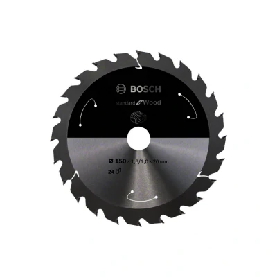 Bild av Bosch Standard for Wood cirkelsågklinga för sladdlösa sågar 150x1,6/1x20 T24