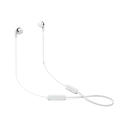 Bild av JBL TUNE 215BT Trådlösa In ear Bluetooth hörlurar med inbyggd mikrofon, 16h batteritid, snabbladdning, vit