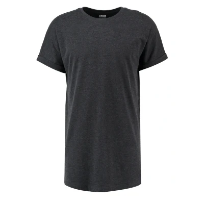 Bild av Urban Classics LONG Shaped Turnup Tshirt bas charcoal, Storlek: Large, Charcoal