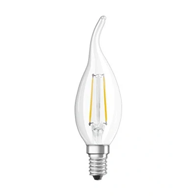 Bild av OSRAM LED kronljuslampa E14 4 W 2 700 K böjd topp