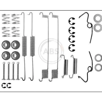 Bild av A.B.S. 0641Q Kit d&#039;accessoires, mâchoire de frein FORD: Transit Mk3 Van, Mk2 Сamion à Plateau/Сhâssis